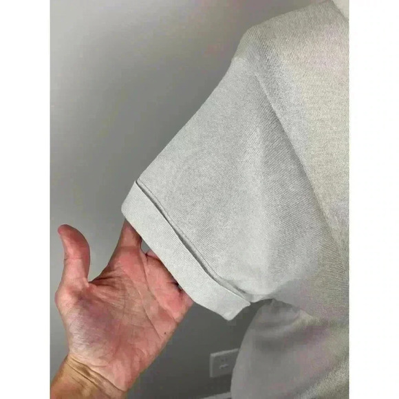 Amina Rubinacci Women's Short Sleeve Shift Dress Size 44 Beige Midi - Picture 4 of 11